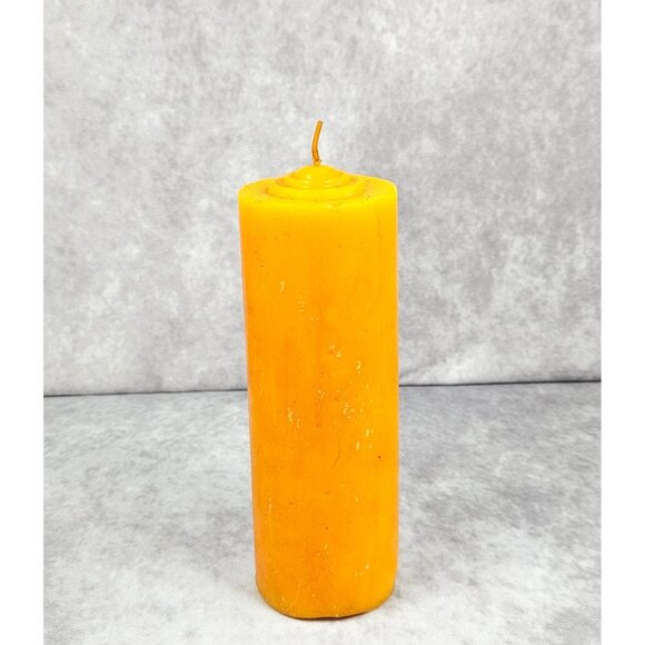 Orange Fragranced Candles Pillar Candle 8.5"x3"" Home Room Décor Gift - Picture 2 of 4